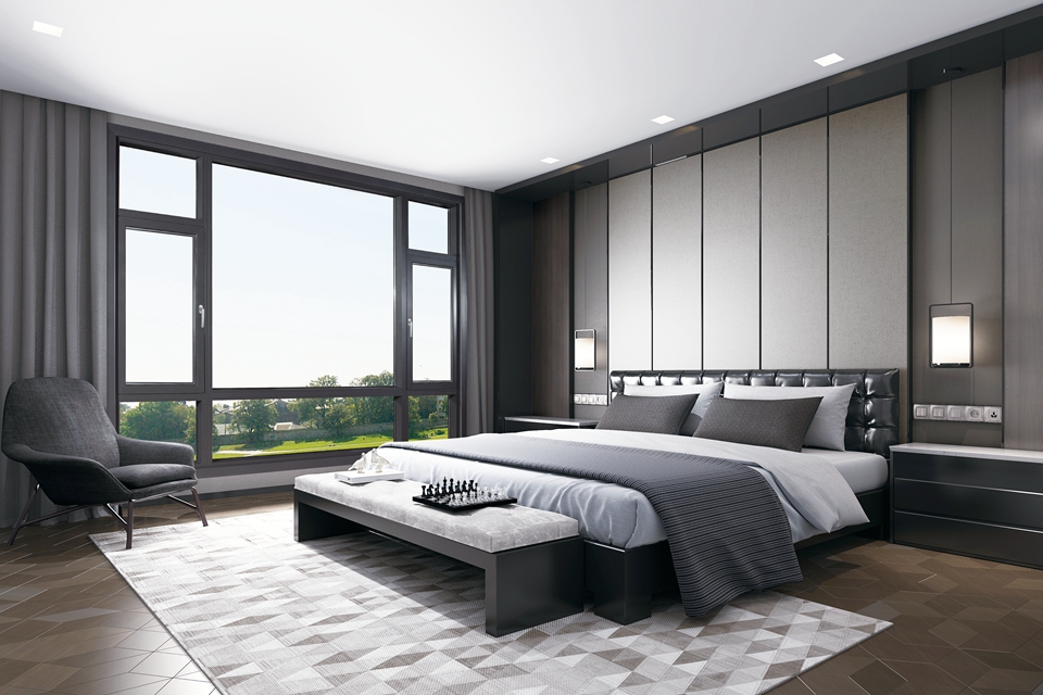 希歐門窗母親節專題-臥室平開窗效果圖 希歐門窗母親節專題-臥室平開窗效果圖